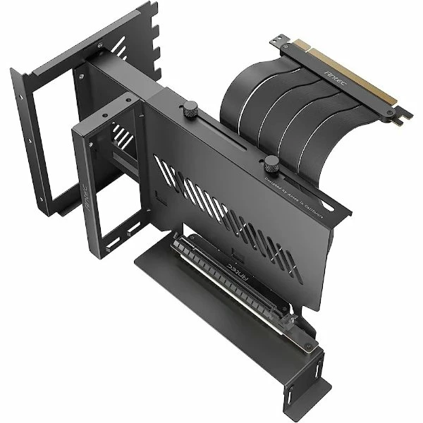 כבל ותושבת לכ. מסך Antec PCIE-4.0 Adjustable Vertical Bracket | PC SQUAD