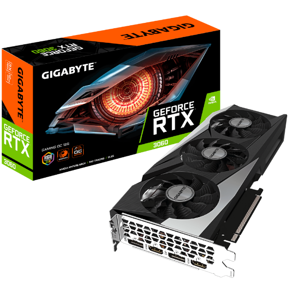 כ. מסך Gigabyte RTX3060 Gaming OC 12GD 2.0 PCIE4.0 LHR | PC SQUAD