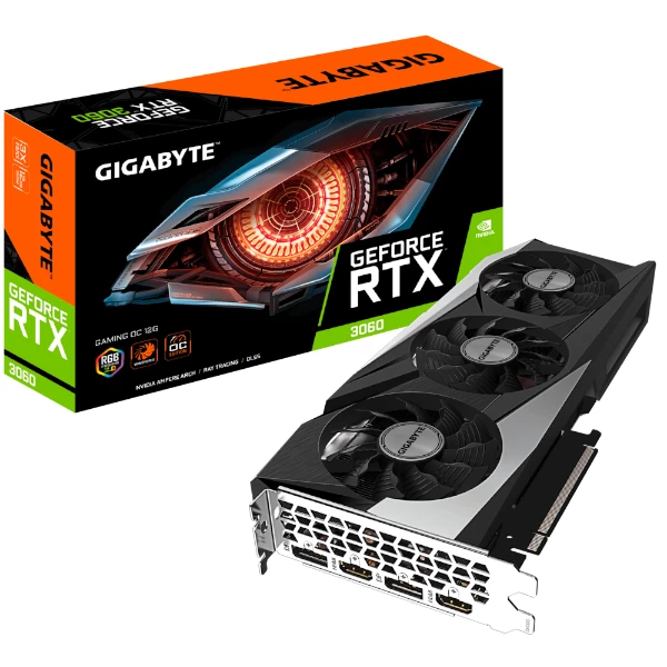 כ. מסך Gigabyte RTX3060 Gaming OC 12GD 2.0 PCIE4.0 LHR | PC SQUAD