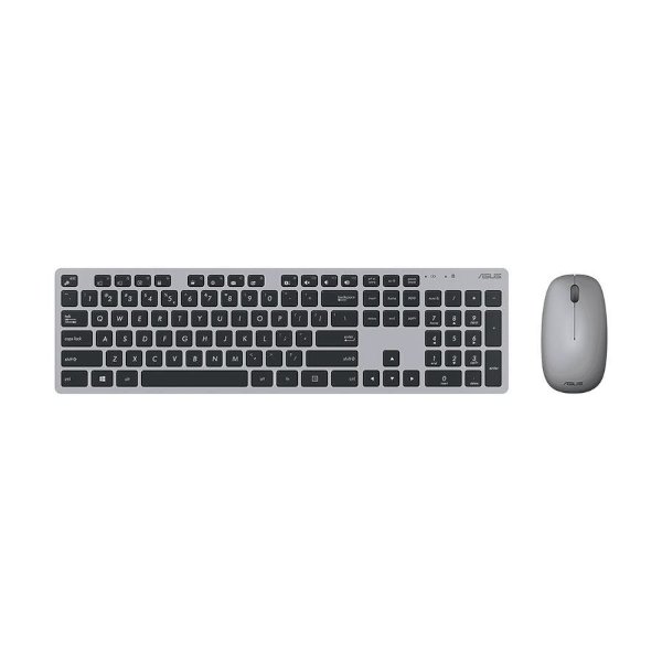 סט מקלדת ועכבר אלחוטי ASUS W5000 Copilot Grey | PC SQUAD