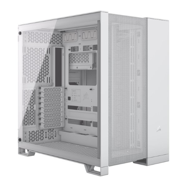 מארז Corsair 6500D AIRFLOW Mid-Tower E-ATX Tempered Glass White | PC SQUAD