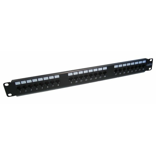 פנל 24 מחברים RJ-45 CAT 6A | PC SQUAD