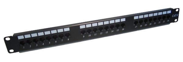 פנל 24 מחברים RJ-45 CAT 6A | PC SQUAD