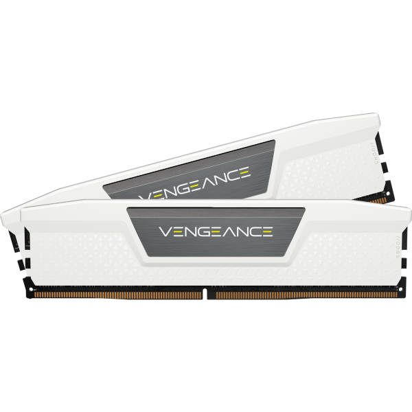 ז. לנייח CORSAIR VENGEANCE 64GB 2x32GB DDR5 5200MHz C40 White | PC SQUAD
