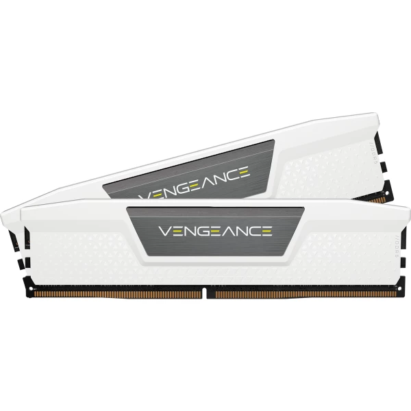 ז. לנייח CORSAIR VENGEANCE 64GB 2x32GB DDR5 5200MHz C40 White | PC SQUAD