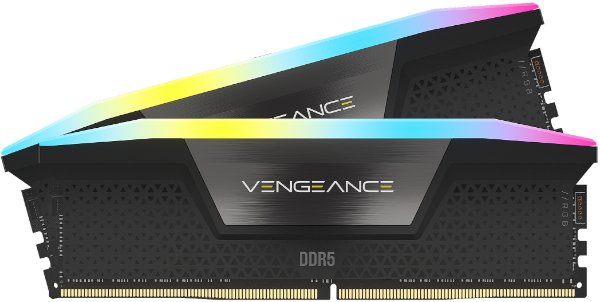 ז. לנייח CORSAIR VENGEANCE RGB 64GB 2x32GB DDR5 6000MHz C30 | PC SQUAD