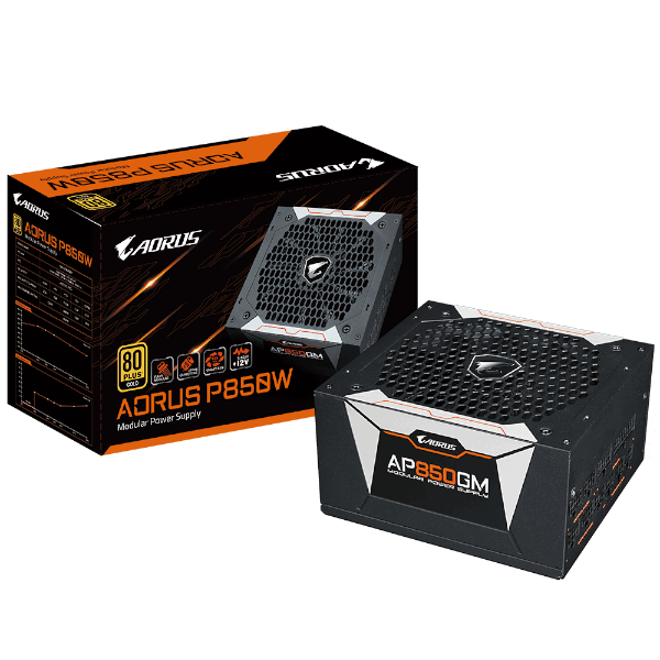 ספק כוח מודולרי AORUS P850W 80 PLUS GOLD Modular 13.5 CM FAN | PC SQUAD
