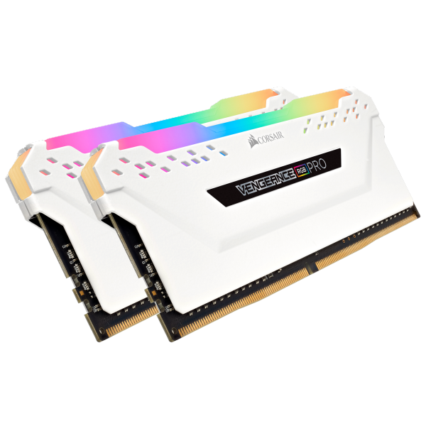 ז. לנייח Corsair DDR4 Vengeance RGB Pro 32GB 2X16 3200MHZ White | PC SQUAD