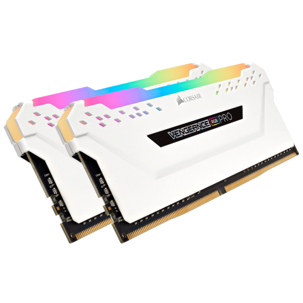 ז. לנייח Corsair DDR4 Vengeance RGB Pro 32GB 2X16 3200MHZ White | PC SQUAD