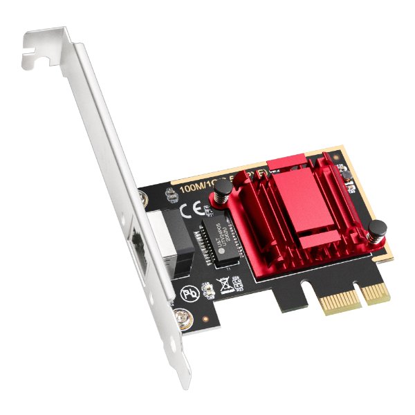 כ.רשת פנימי לנייח Cudy PE25 2.5Gbits PCI-E Nework Adapter LP | PC SQUAD
