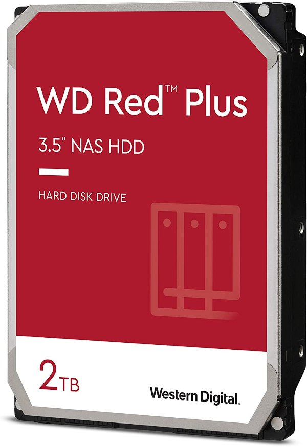 דיסק פנימי WD Red Plus NAS 2TB HDD 5400RPM 256MB Cache SATA III | PC SQUAD
