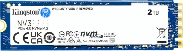 דיסק פנימי Kingston NV3 2TB NVME GEN 4.0 M.2 2280 6000/5000Mb/s | PC SQUAD