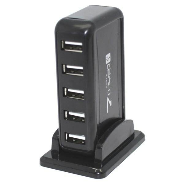 מפצל 7 PORT USB 2.0 אקטיבי כולל חיבור מתח | PC SQUAD