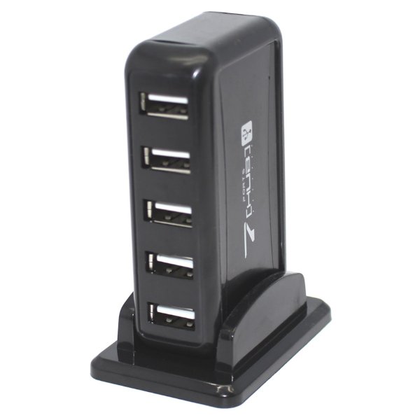 מפצל 7 PORT USB 2.0 אקטיבי כולל חיבור מתח | PC SQUAD