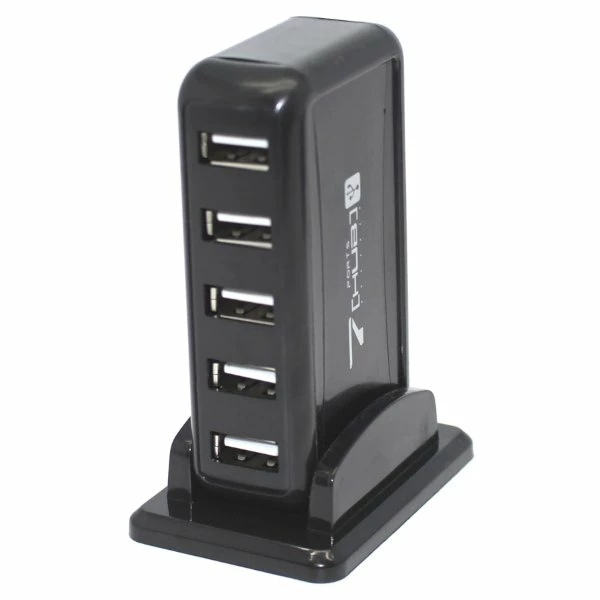 מפצל 7 PORT USB 2.0 אקטיבי כולל חיבור מתח | PC SQUAD