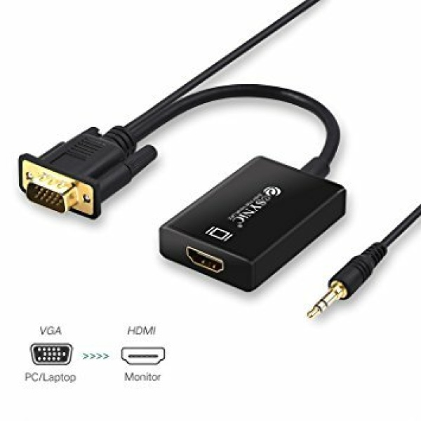 מתאם VGA to HDMI Converter With Audio USB-power | PC SQUAD
