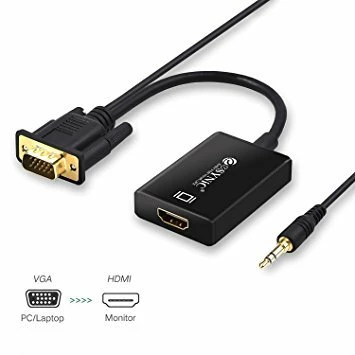 מתאם VGA to HDMI Converter With Audio USB-power | PC SQUAD