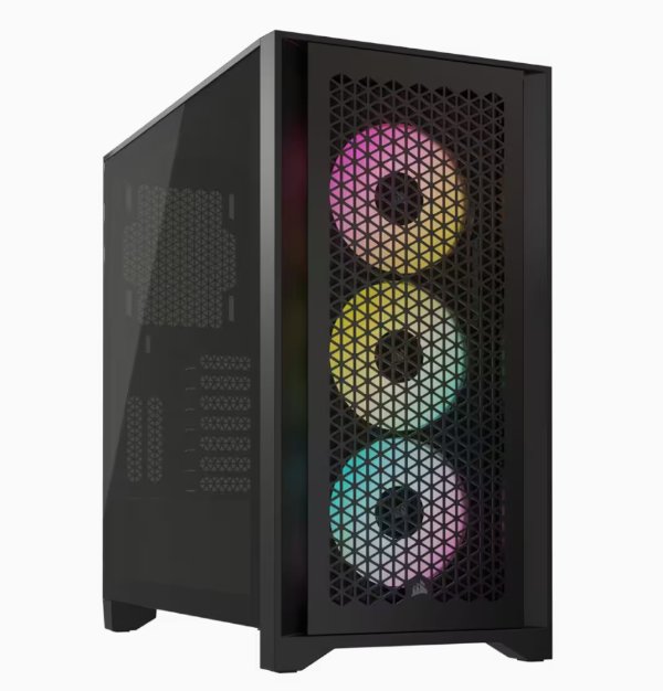 מארז CORSAIR iCUE 4000D RGB AIRFLOW Mid Tower Black | PC SQUAD