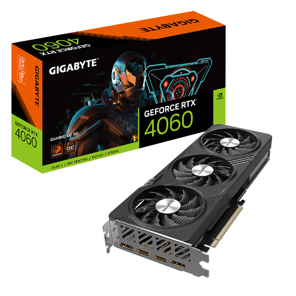 כרטיס מסך Gigabyte RTX 4060 GAMING OC 8GB DP HDMI | PC SQUAD
