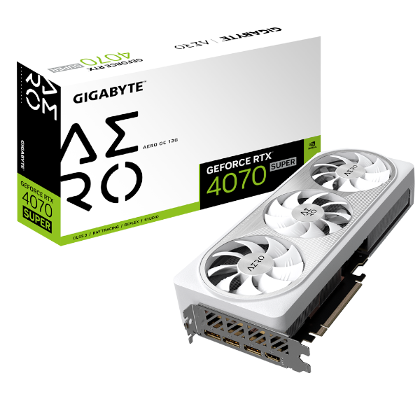 כרטיס מסך Gigabyte GeForce RTX 4070 SUPER AERO OC 12GB | PC SQUAD