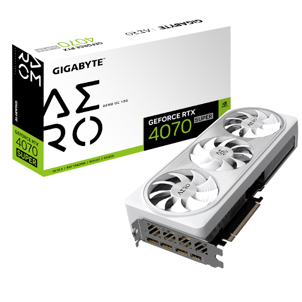 כרטיס מסך Gigabyte GeForce RTX 4070 SUPER AERO OC 12GB | PC SQUAD