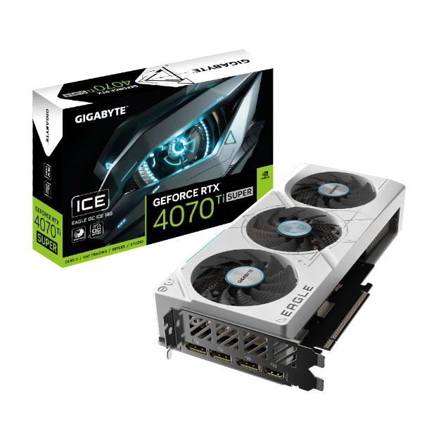 כרטיס מסך Gigabyte GeForce RTX 4070 Ti Super Eagle OC ICE 16GB | PC SQUAD