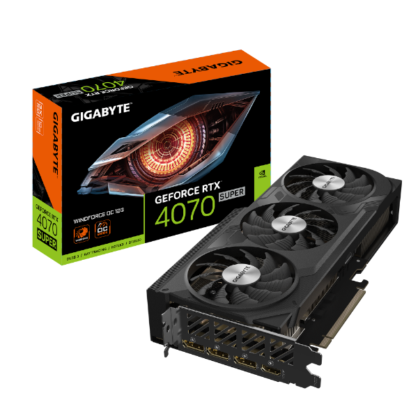 כרטיס מסך Gigabyte GeForce RTX 4070 SUPER Windforce 3 OC 12GB | PC SQUAD