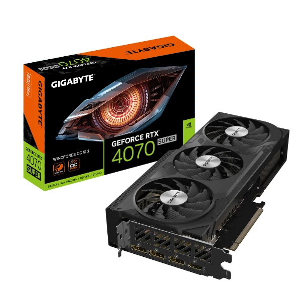 כרטיס מסך Gigabyte GeForce RTX 4070 SUPER Windforce 3 OC 12GB | PC SQUAD