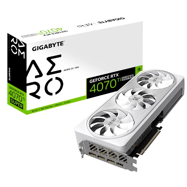 כרטיס מסך Gigabyte GeForce RTX 4070 Ti SUPER AERO OC 16GB | PC SQUAD