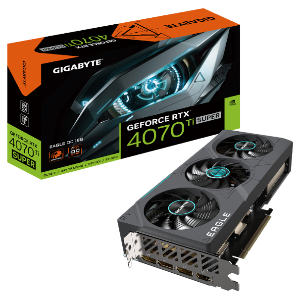 כרטיס מסך Gigabyte GeForce RTX 4070 Ti SUPER EAGLE OC 16GB | PC SQUAD