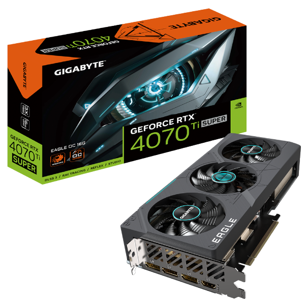 כרטיס מסך Gigabyte GeForce RTX 4070 Ti SUPER EAGLE OC 16GB | PC SQUAD