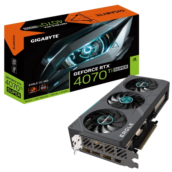 כרטיס מסך Gigabyte GeForce RTX 4070 Ti SUPER EAGLE OC 16GB | PC SQUAD