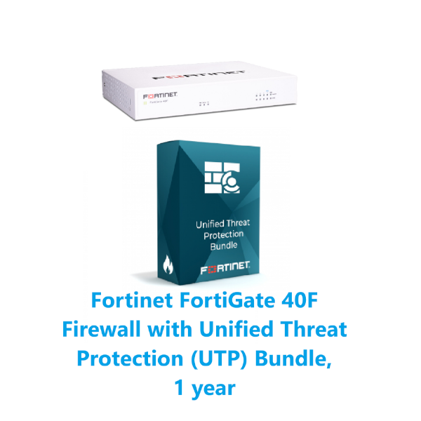 באנדל מכשיר ורשיון FortiGate-40F and UTP HW PLUS 1y | PC SQUAD