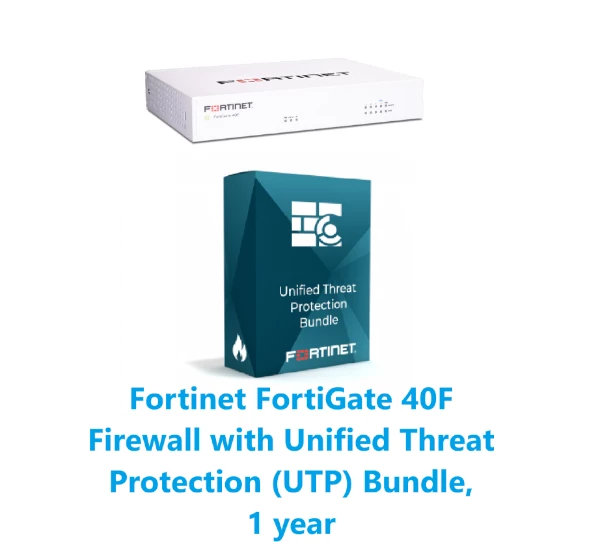 באנדל מכשיר ורשיון FortiGate-40F and UTP HW PLUS 1y | PC SQUAD