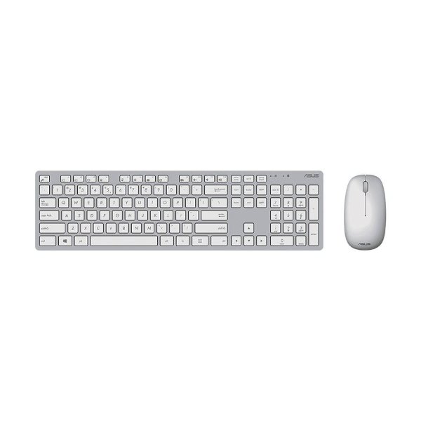 סט מקלדת ועכבר אלחוטי ASUS W5000 Copilot White | PC SQUAD