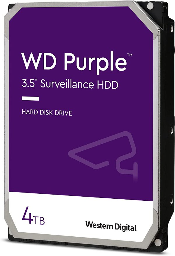 דיסק קשיח פנימי לנייח WD 4TB Purple 5400rpm 256MB 3.5 | PC SQUAD