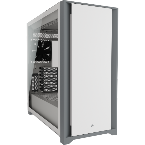 מארז CORSAIR 5000D Tempered Glass Mid Tower ATX PC CASE WHITE | PC SQUAD