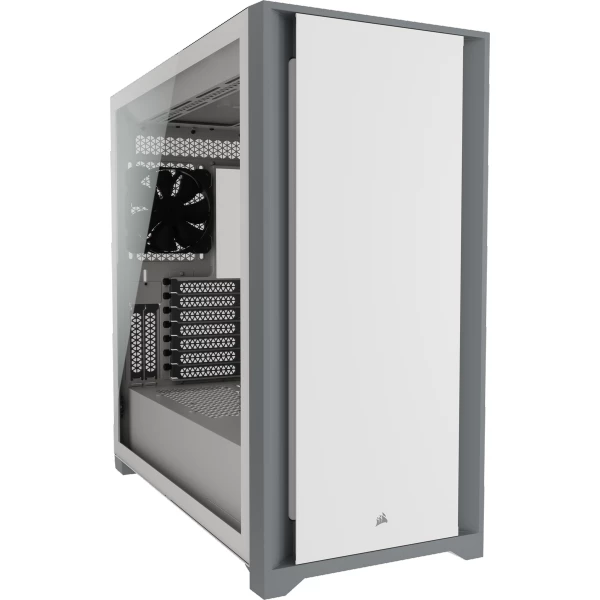 מארז CORSAIR 5000D Tempered Glass Mid Tower ATX PC CASE WHITE | PC SQUAD