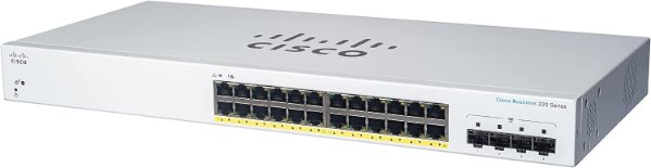 מתג מנוהל Cisco CB220 24P Port 1GB+4XSFP | PC SQUAD