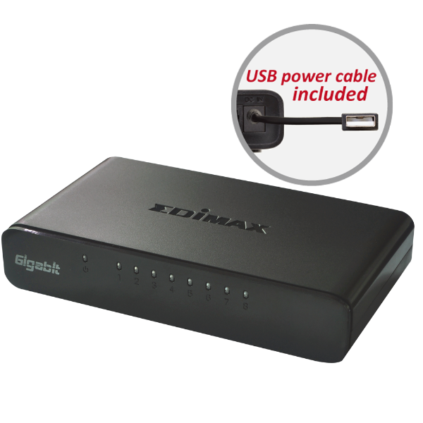 סוויץ' EDIMAX ES-5800G V3 8 Port SOHO Switch 1G | PC SQUAD