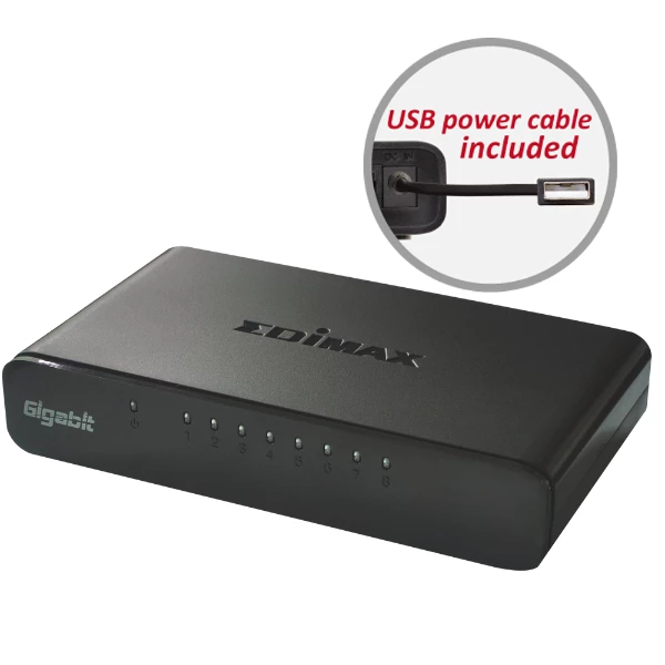 סוויץ' EDIMAX ES-5800G V3 8 Port SOHO Switch 1G | PC SQUAD