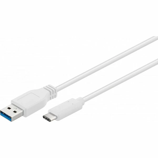 כבל USB Type C To USB3.0 M/M White Cable 1.0m | PC SQUAD