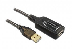 כבל מאריך עם מגבר 10 מטר USB 2.0 | PC SQUAD