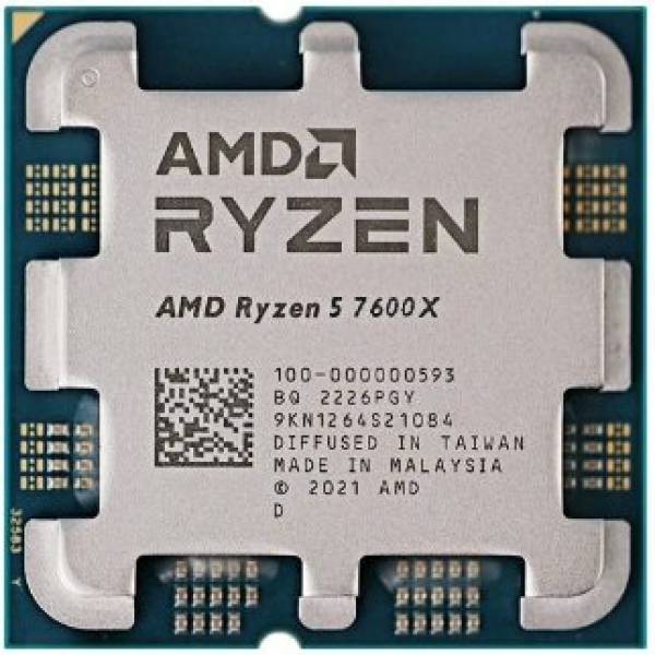 מעבד AMD R5 7600X ZEN4 AM5 6 Crs 12 Trd up to 5.3Ghz Radeon GPU | PC SQUAD