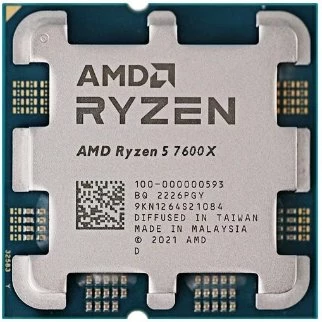 מעבד AMD R5 7600X ZEN4 AM5 6 Crs 12 Trd up to 5.3Ghz Radeon GPU | PC SQUAD