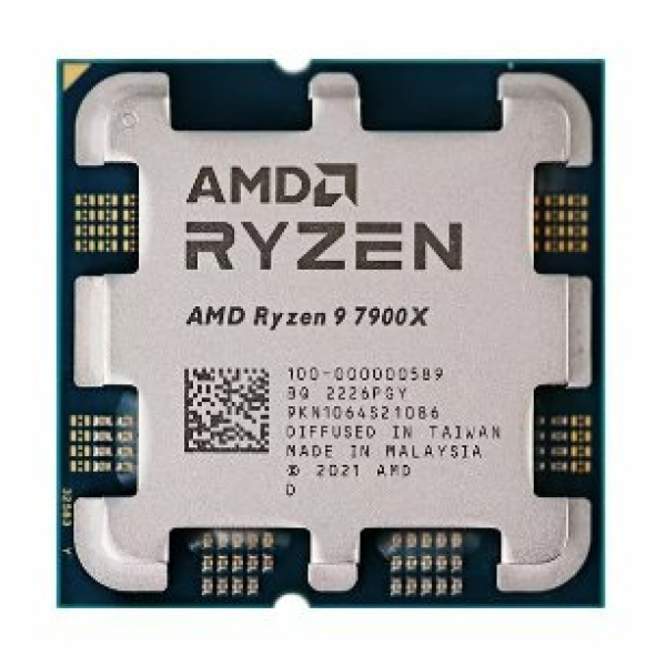 מעבד AMD ZEN4 R9 7900X Tray no Fan AM5 TDP 170W Up to 5.6Ghz 12Cr | PC SQUAD