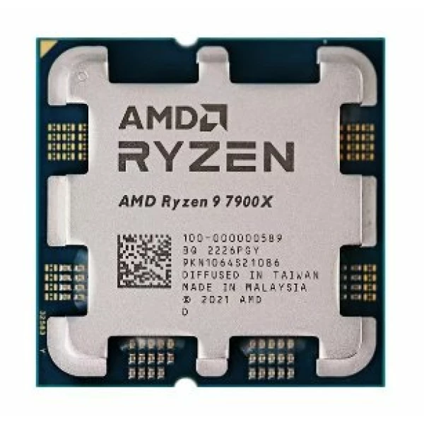 מעבד AMD ZEN4 R9 7900X Tray no Fan AM5 TDP 170W Up to 5.6Ghz 12Cr | PC SQUAD