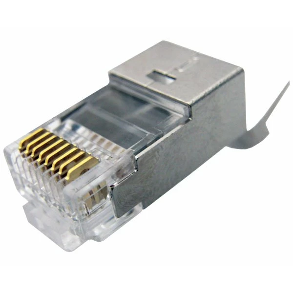 תקע זכר מסוכך לכבלי רשת FTP male Connector RJ-45 Cat 7 | PC SQUAD