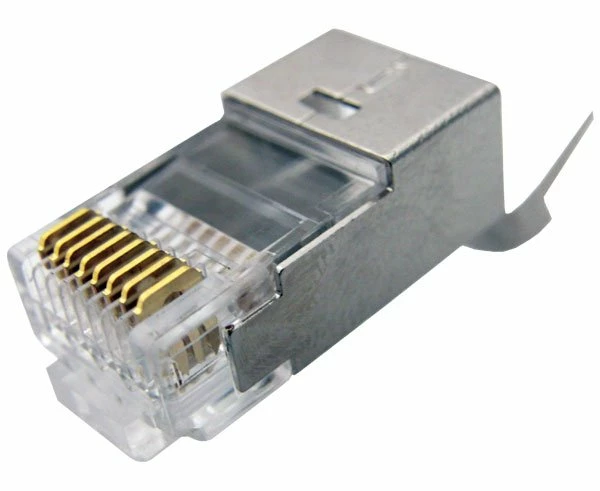 תקע זכר מסוכך לכבלי רשת FTP male Connector RJ-45 Cat 7 | PC SQUAD