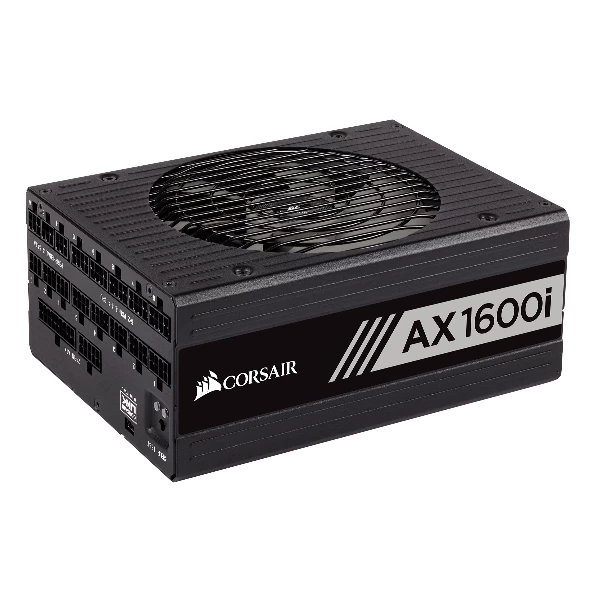 ספק כוח Corsair AX1600i 80 plus Titanium Modular 1600W 14CM | PC SQUAD